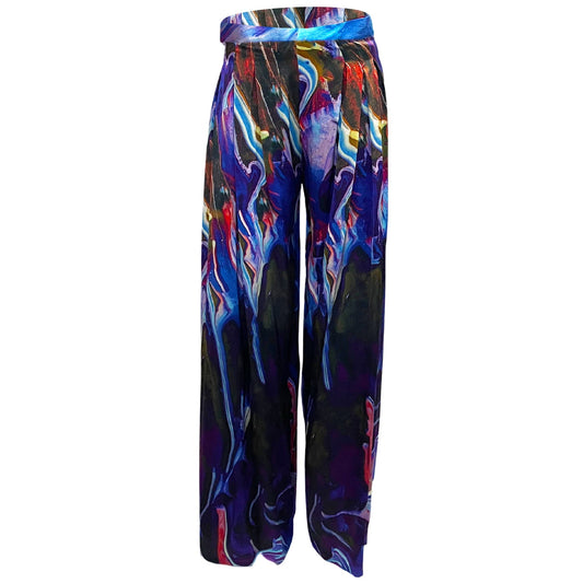 South Beach Wide Silk Pants size 4
