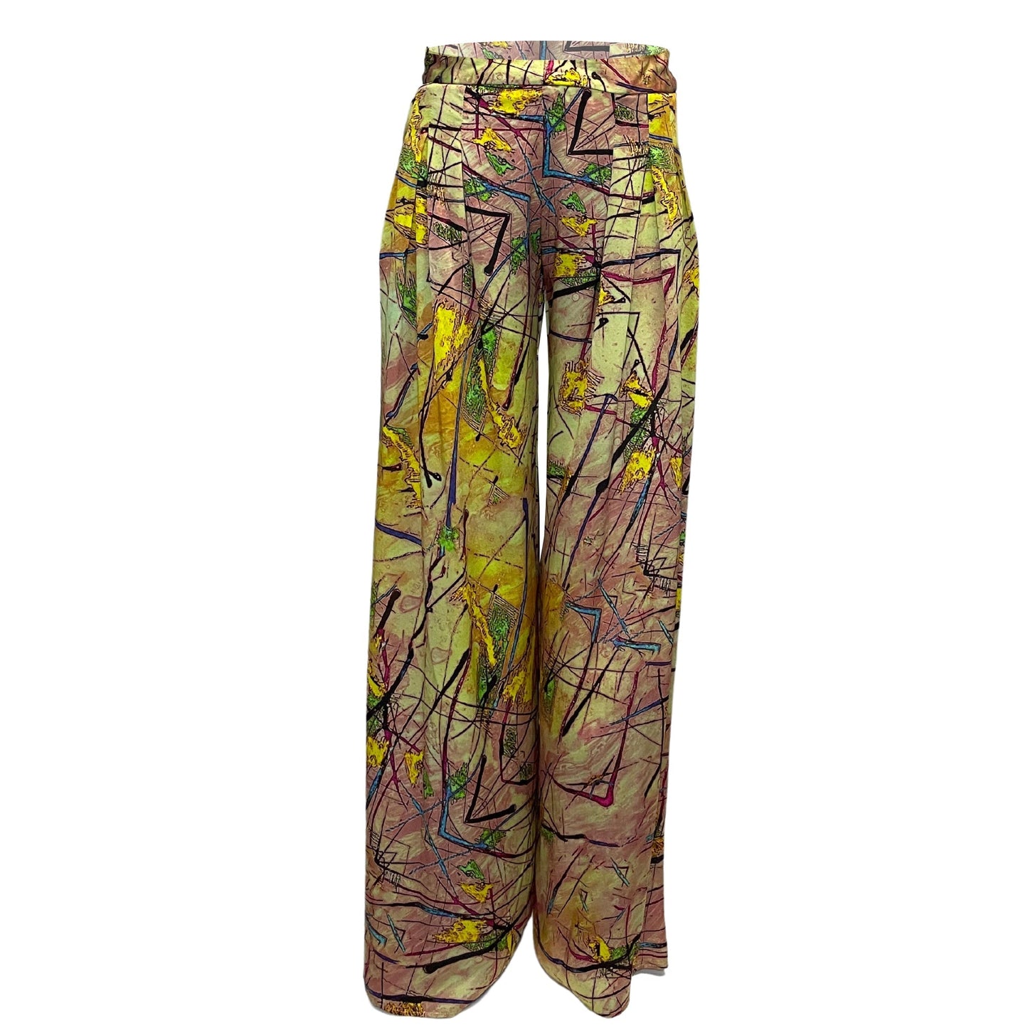 Ocean Drive Wide Silk Pants size 4