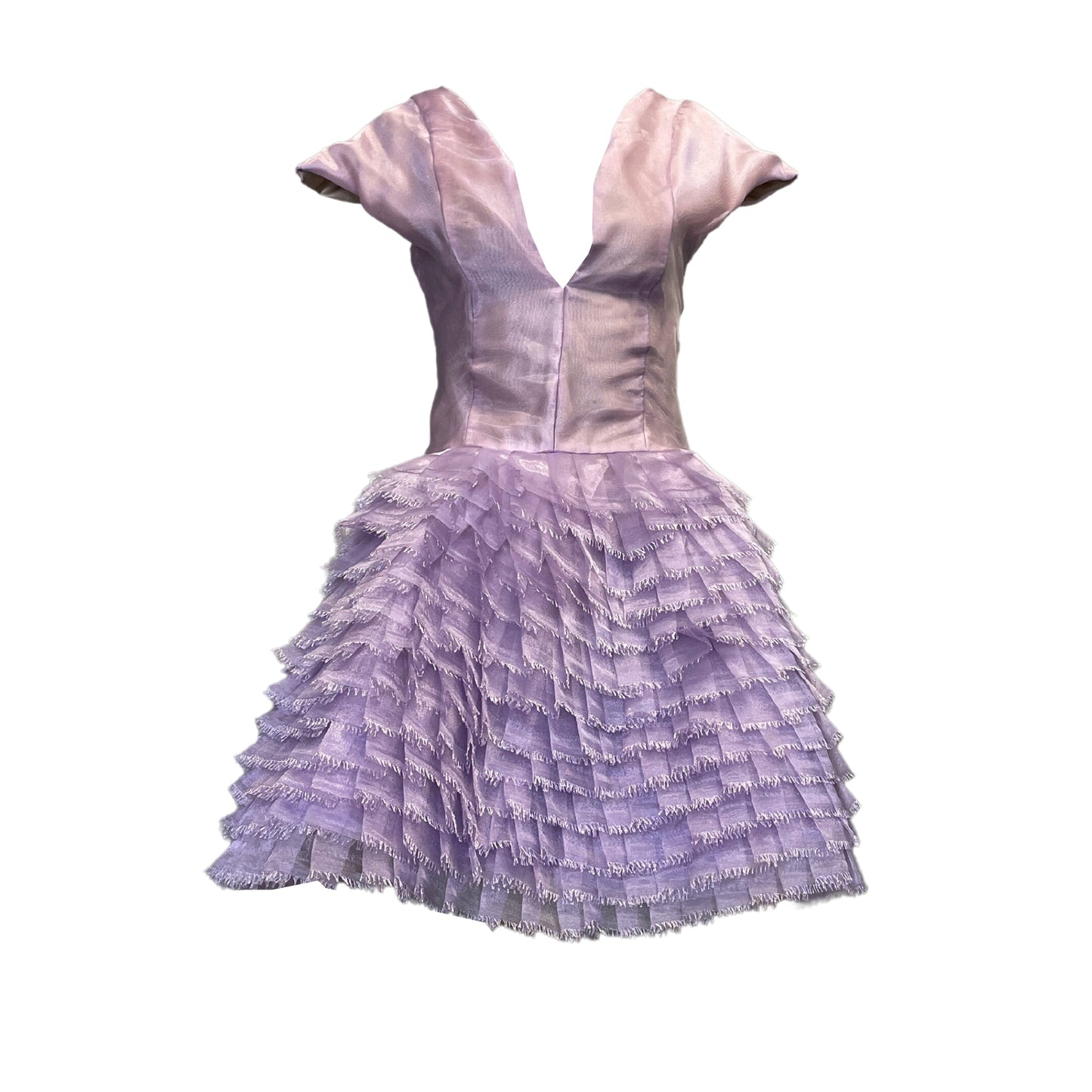 PURPLE RUFFLE DRESS