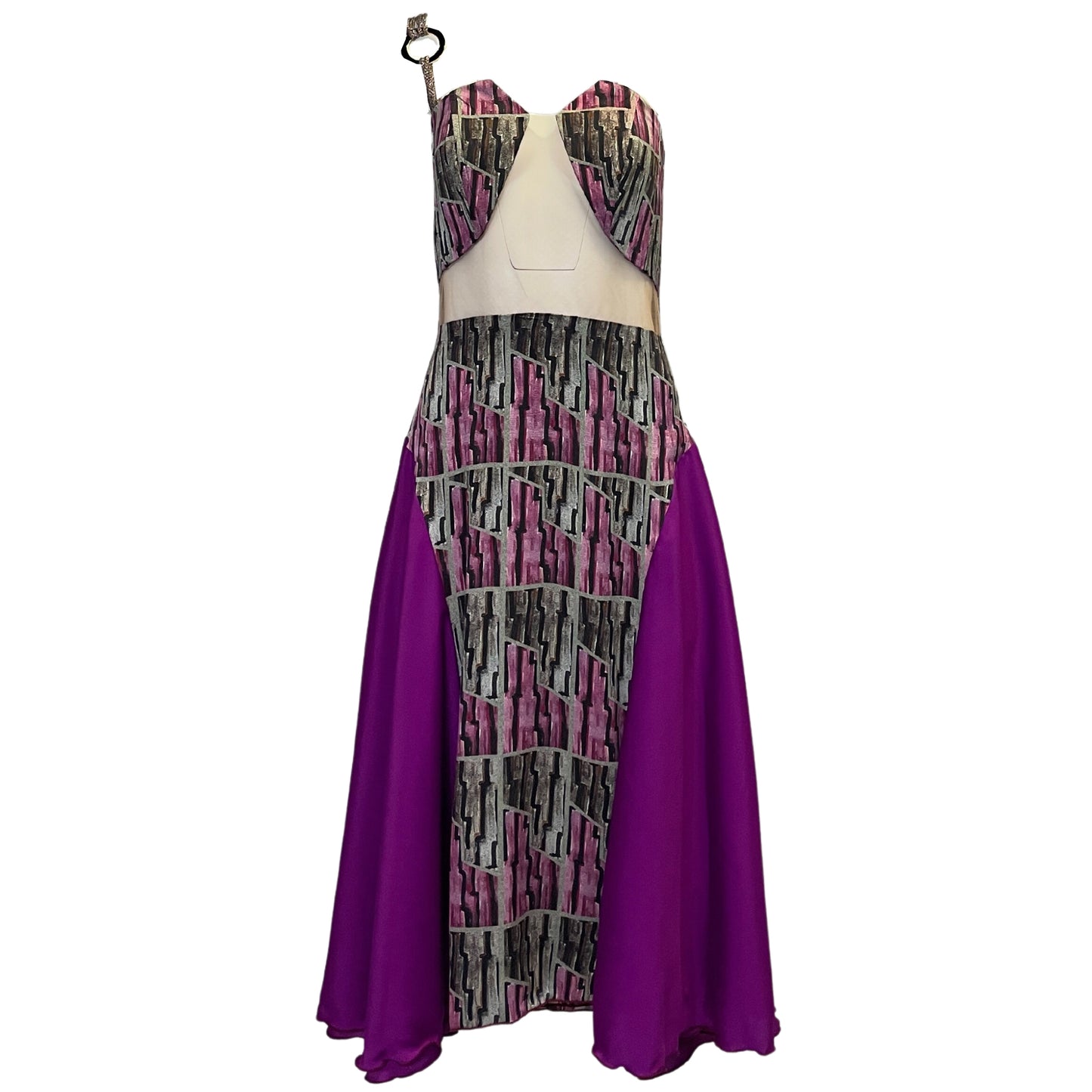 PURPLE STRIPED DRESS