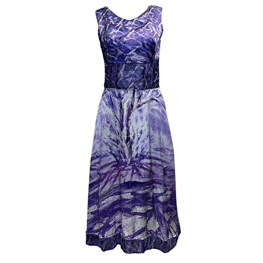 Purple Silk Dress size 4