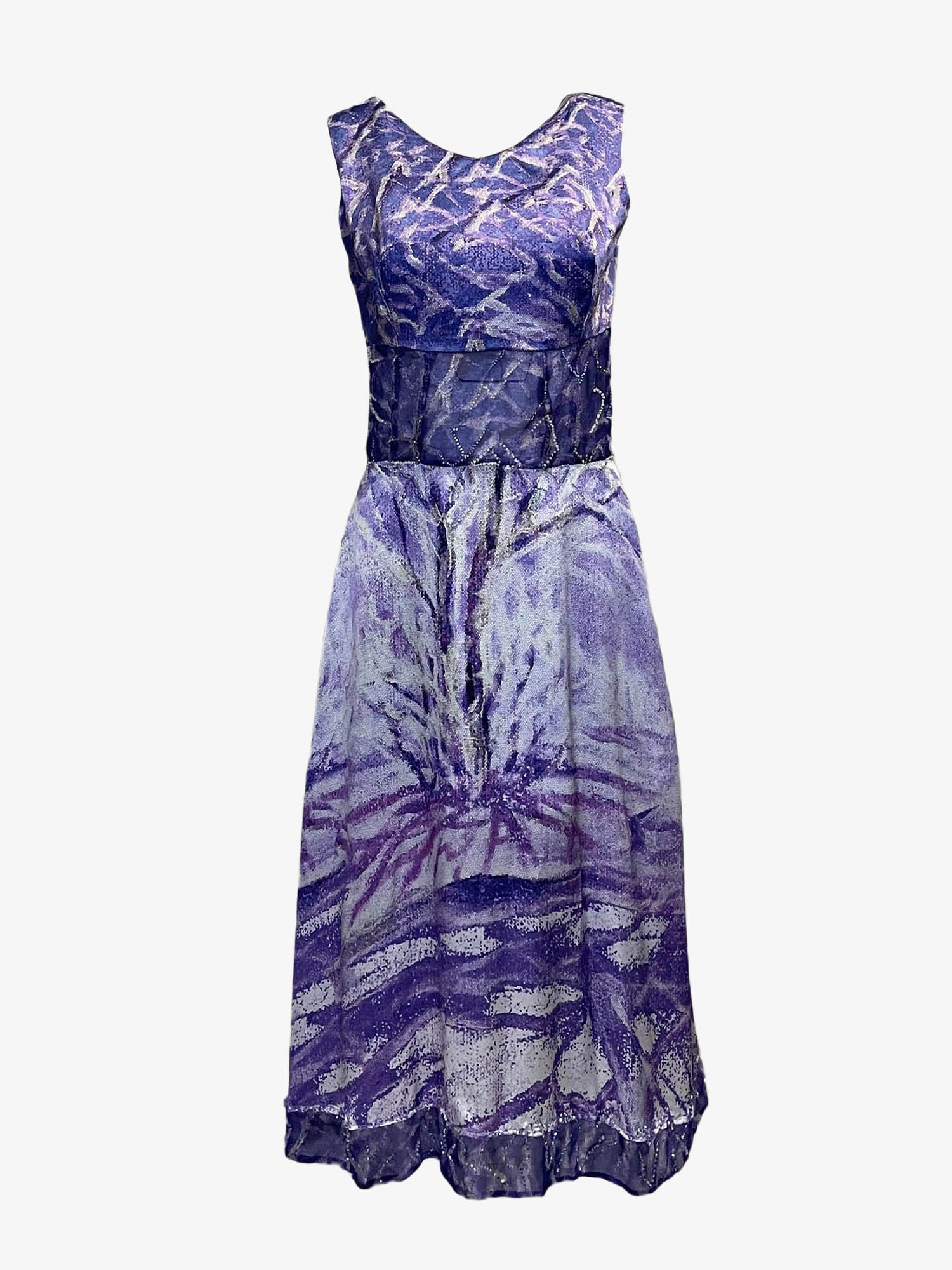 Purple Silk Dress