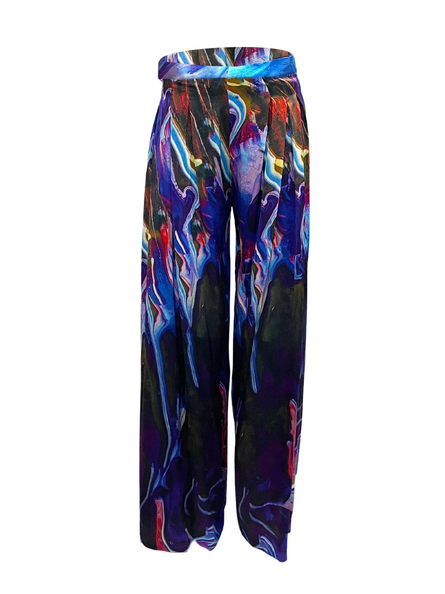 South Beach Wide Silk Pants