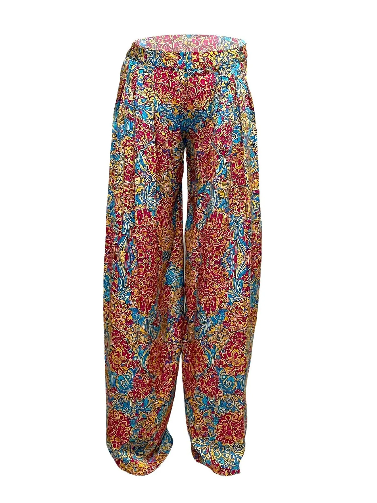 Coral Gables Wide Silk Pants