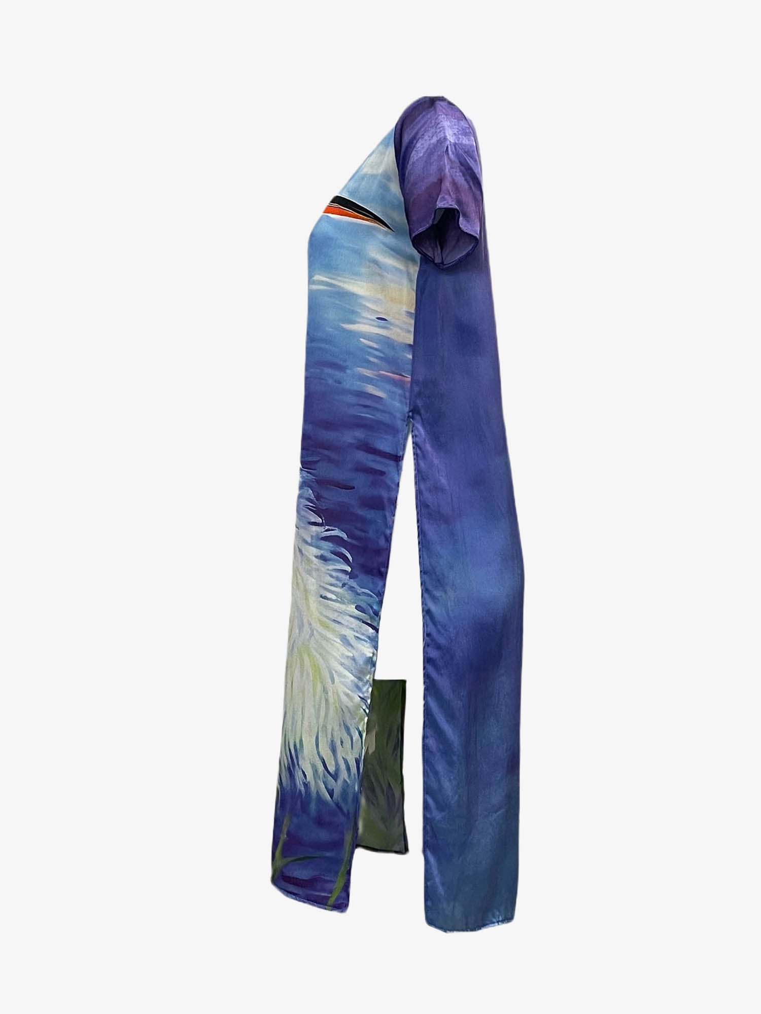 Printed Silk Tunic Florida White Ibis Ai - Image 3