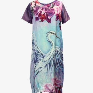 Printed Silk Tunic Florida Ibis Artist's Print