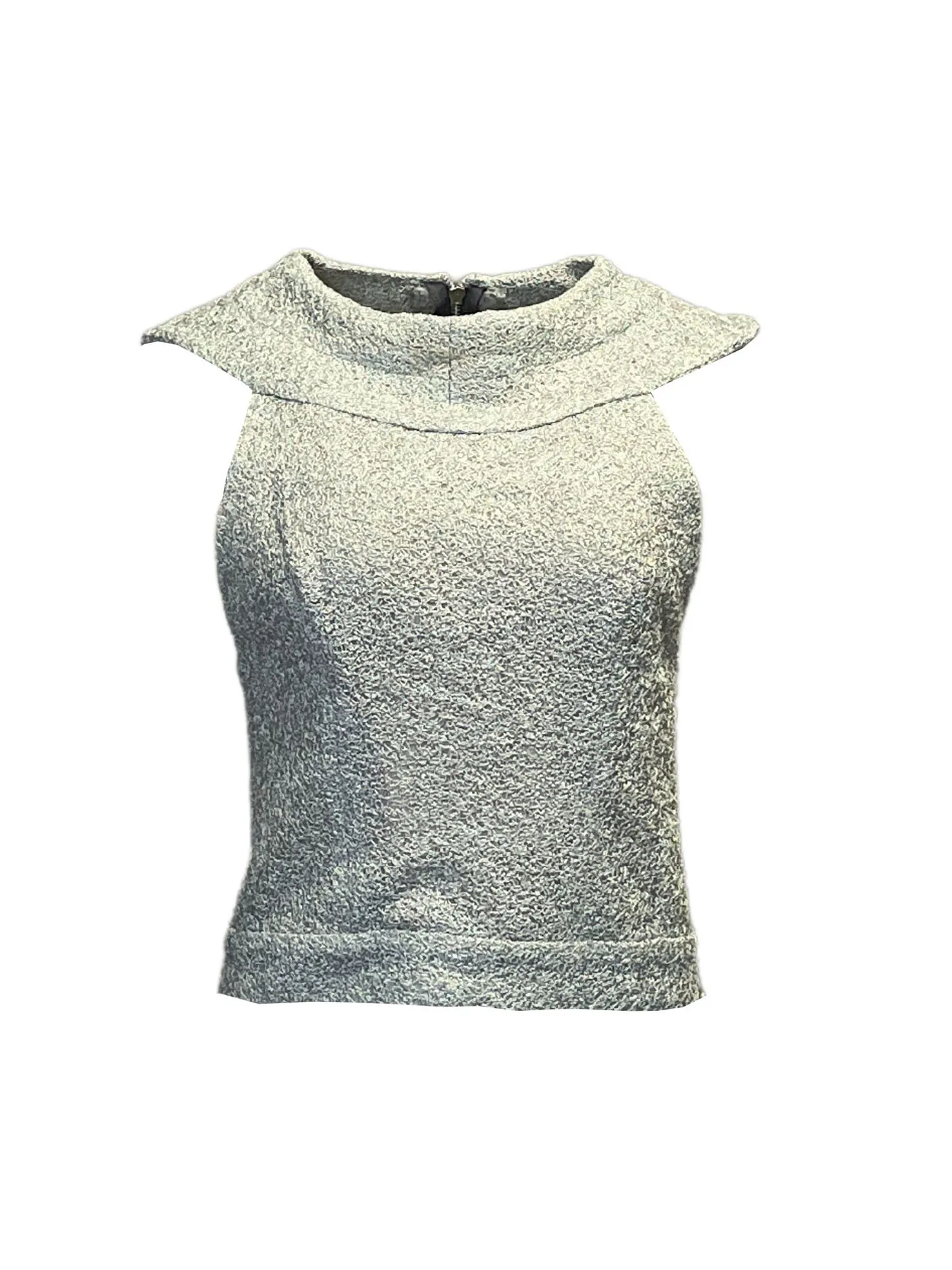 Grey Lace Top