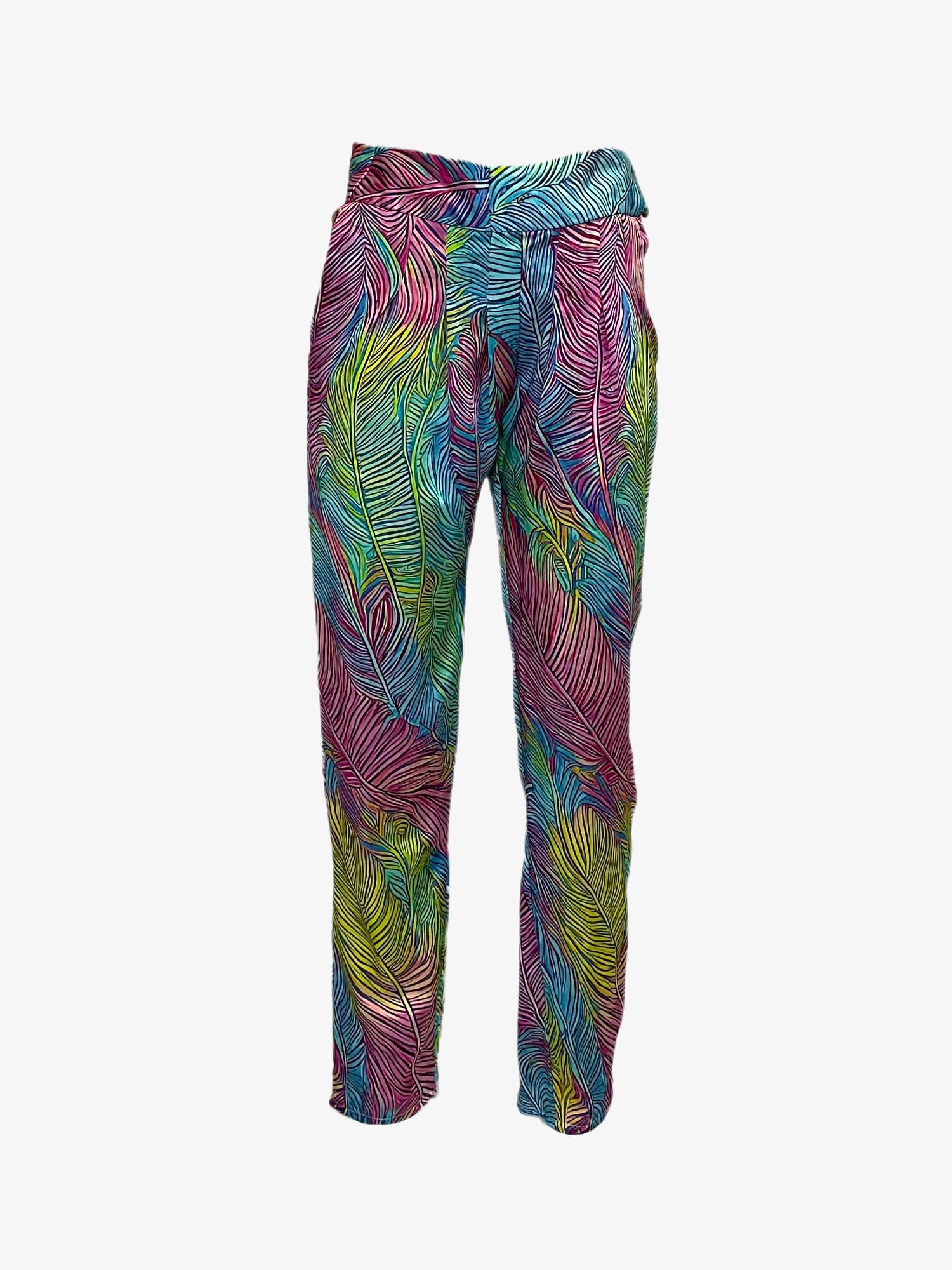 Mystic Palm Narrow Pleated Pants