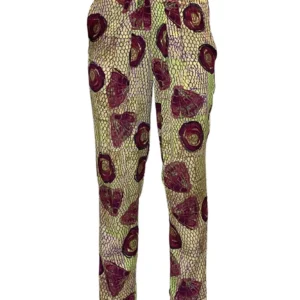 Pink Sundew Narrow Pleated Pants