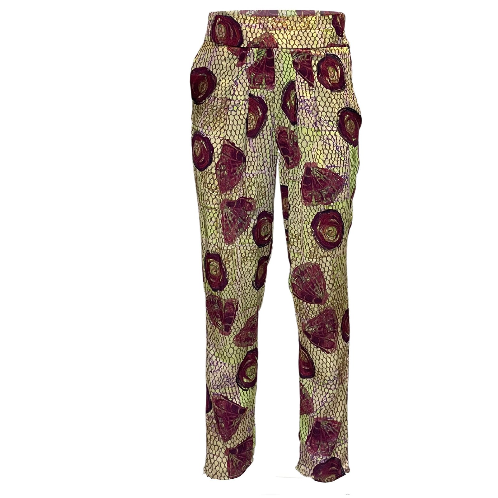 Pink Sundew Narrow Pleated Pants