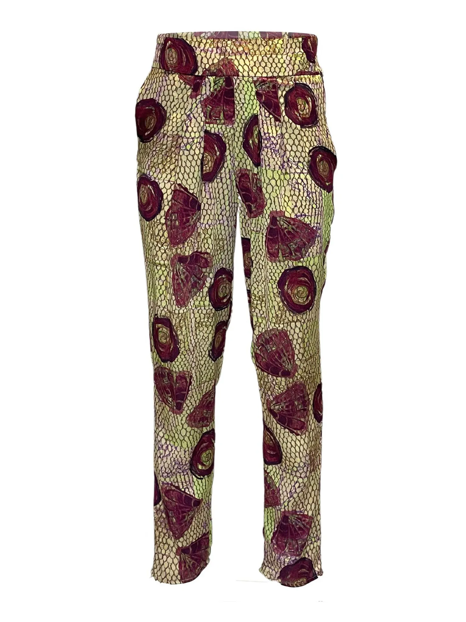 Pink Sundew Narrow Pleated Pants