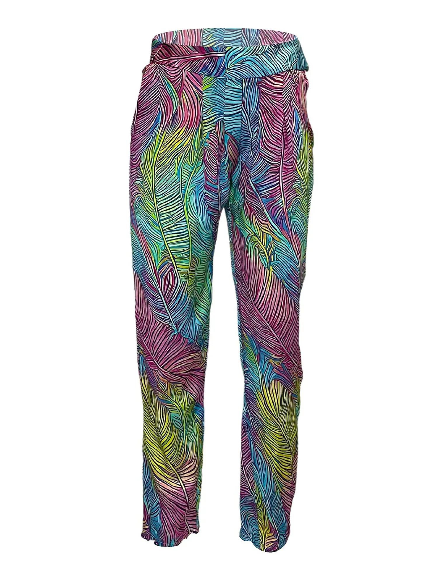 Mystic Palm Narrow Pleated Pants