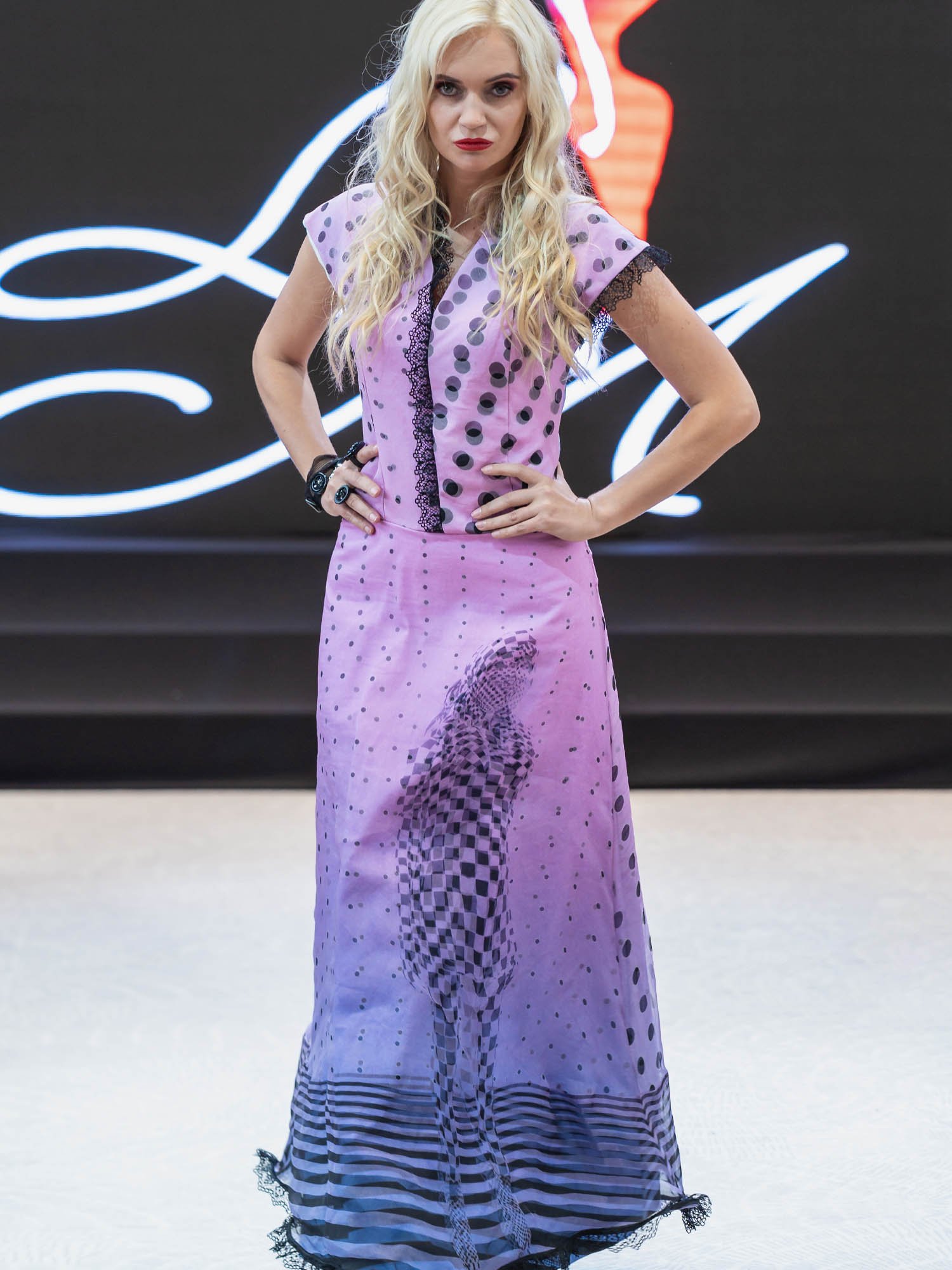 Pink Couture Dress - Image 4