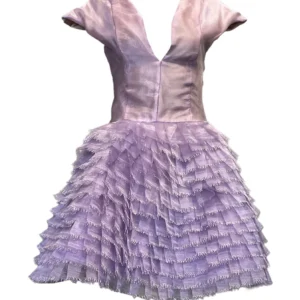 Purple Ruffle Dress