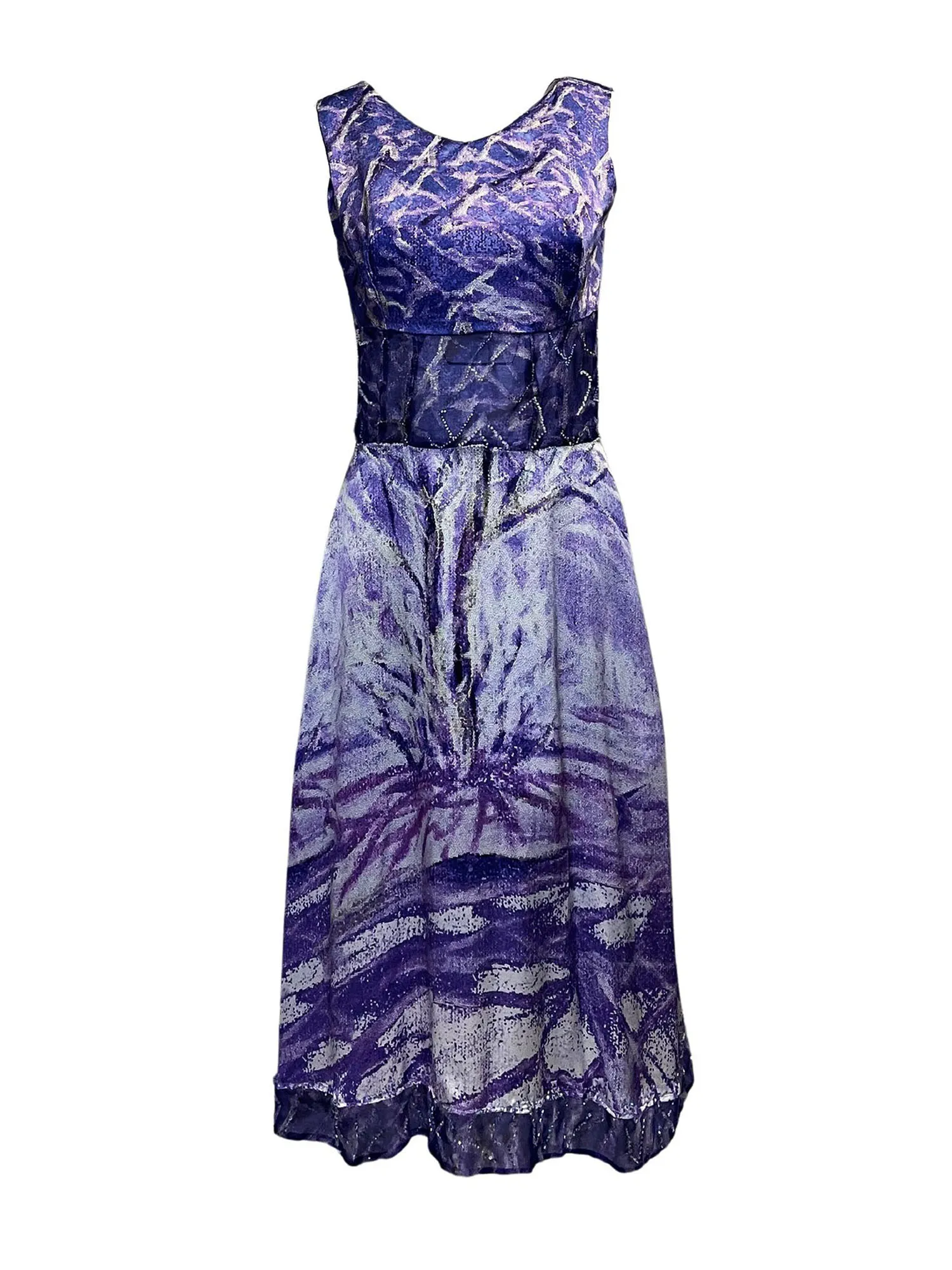 Purple Silk Dress