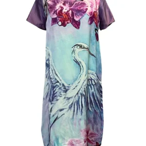 Printed Silk Tunic Florida Ibis Artist's Print