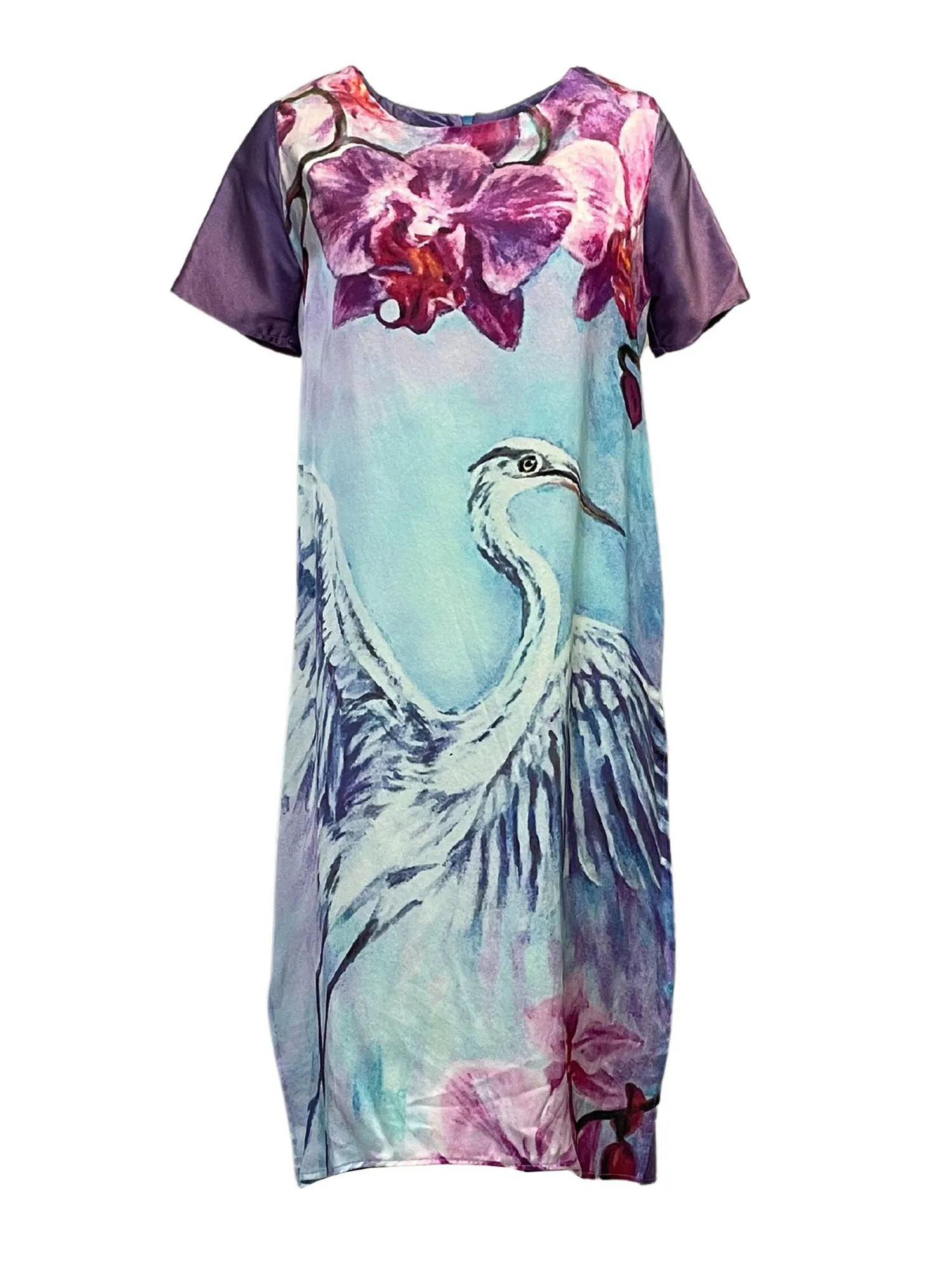 Printed Silk Tunic Florida Ibis Artist's Print